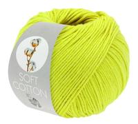 LANA GROSSA Soft Cotton | Weiches Baumwollgarn mit modernem Mikrofaseranteil | Handstrickgarn aus 70% Baumwolle & 30% Polyacryl | 50g Wolle zum Stricken & Häkeln | 140m Garn FB49