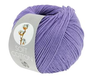 LANA GROSSA Soft Cotton | Weiches Baumwollgarn mit modernem Mikrofaseranteil | Handstrickgarn aus 70% Baumwolle & 30% Polyacryl | 50g Wolle zum Stricken & Häkeln | 140m Garn FB45