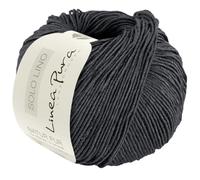 LANA GROSSA Solo Lino | Handstrickgarn aus 80% Leinen-Viskose & 20% Leinen | 50g Wolle zum Stricken & Häkeln | 120m Garn FB 77