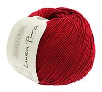 LANA GROSSA Solo Lino | Handstrickgarn aus 80% Leinen-Viskose & 20% Leinen | 50g Wolle zum Stricken & Häkeln | 120m Garn FB 11