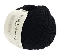 Linea Pura Solo Lino von Lana Grossa, Schwarz, aus Viskose
