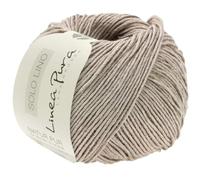 LANA GROSSA Solo Lino | Leinen-Look | Handstrickgarn aus 80% Leinen Viskose & 20% Leinen | 50g Wolle zum Stricken & Häkeln | 120m Garn