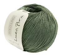 Solo_Lino:0020 resedagrün | Solo Lino Linea Pura - Reines Leinengarn aus 80 Prozent recycelten Fasern