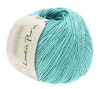 LANA GROSSA Solo Lino | Handstrickgarn aus 80% Leinen-Viskose & 20% Leinen | 50g Wolle zum Stricken & Häkeln | 120m Garn FB 36
