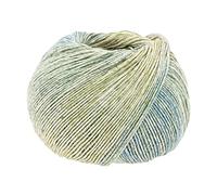 Lana Grossa Solo Lino Print 159 - Helloliv/Lindgrün/Petrol