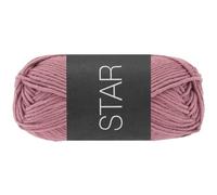 Lana Grossa STAR 50 g klassisches Topflappengarn aus 100% Baumwolle 90 m, Farbe:115 - Antikrosa