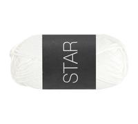 Lana Grossa STAR 50 g klassisches Topflappengarn aus 100% Baumwolle 90 m, Farbe:110 - Rohweiß