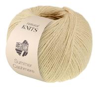 LANA GROSSA Summer Cashmere| Feines Kettengarn aus Baumwolle und Kaschmir | Handstrickgarn aus 90% Baumwolle & 10% Cashmere | 5g Wolle zum Stricken & Häkeln | 210m Garn FB 26