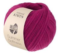 LANA GROSSA Summer Softness | Zartes Baumwollschlauchgarn, voluminös gefüllt mit flauschigen Merinofasern | Handstrickgarn aus 80% Baumwolle (Bio) & 20% Schurwolle | 50g / 130m FB 27