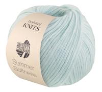 LANA GROSSA Summer Softness | Zartes Baumwollschlauchgarn, voluminös gefüllt mit flauschigen Merinofasern | Handstrickgarn aus 80% Baumwolle (Bio) & 20% Schurwolle | 50g / 130m FB17