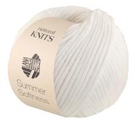 LANA GROSSA Summer Softness | Zartes Baumwollschlauchgarn, voluminös gefüllt mit flauschigen Merinofasern | Handstrickgarn aus 80% Baumwolle (Bio) & 20% Schurwolle | 50g / 130m FB1