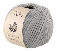 LANA GROSSA Summer Softness | Zartes Baumwollschlauchgarn, voluminös gefüllt mit flauschigen Merinofasern | Handstrickgarn aus 80% Baumwolle (Bio) & 20% Schurwolle | 50g / 130m FB18