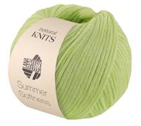 LANA GROSSA Summer Softness | Zartes Baumwollschlauchgarn, voluminös gefüllt mit flauschigen Merinofasern | Handstrickgarn aus 80% Baumwolle (Bio) & 20% Schurwolle | 50g / 130m FB13