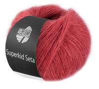 LANA GROSSA Superkid Seta | Zartes Schlauchgarn aus Superkid Mohair mit Seide | Handstrickgarn aus 65% Mohair (Superkid) & 35% Seide | 25g Wolle zum Stricken & Häkeln | 100m Garn FB9