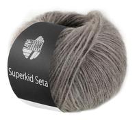 LANA GROSSA Superkid Seta | Zartes Schlauchgarn aus Superkid Mohair mit Seide | Handstrickgarn aus 65% Mohair (Superkid) & 35% Seide | 25g Wolle zum Stricken & Häkeln | 100m Garn FB20