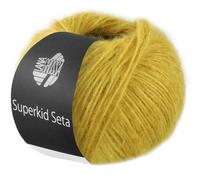 LANA GROSSA Superkid Seta | Zartes Schlauchgarn aus Superkid Mohair mit Seide | Handstrickgarn aus 65% Mohair (Superkid) & 35% Seide | 25g Wolle zum Stricken & Häkeln | 100m Garn FB15