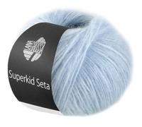 LANA GROSSA Superkid Seta | Zartes Schlauchgarn aus Superkid Mohair mit Seide | Handstrickgarn aus 65% Mohair (Superkid) & 35% Seide | 25g Wolle zum Stricken & Häkeln | 100m Garn FB3