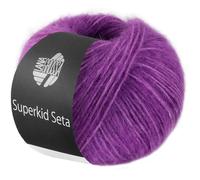 LANA GROSSA Superkid Seta | Zartes Schlauchgarn aus Superkid Mohair mit Seide | Handstrickgarn aus 65% Mohair (Superkid) & 35% Seide | 25g Wolle zum Stricken & Häkeln | 100m Garn FB7