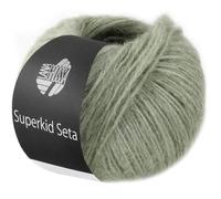 LANA GROSSA Superkid Seta | Zartes Schlauchgarn aus Superkid Mohair mit Seide | Handstrickgarn aus 65% Mohair (Superkid) & 35% Seide | 25g Wolle zum Stricken & Häkeln | 100m Garn FB17