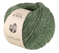 LANA GROSSA Tencellino | Klassisch verzirntes Garn aus natürlich mattem Leinen & seidig glänzendem Tencel | Handstrickgarn aus 51% Leinen & 49% Tencel | 50g Wolle zum Stricken & Häkeln | 125m FB 8