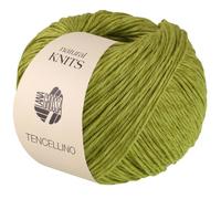 LANA GROSSA Tencellino | Klassisch verzirntes Garn aus natürlich mattem Leinen & seidig glänzendem Tencel | Handstrickgarn aus 51% Leinen & 49% Tencel | 50g Wolle zum Stricken & Häkeln | 125m FB 5