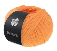 LANA GROSSA Tessera | Hochwertiges, schmales Baumwoll-Bändchengarn in matter-papierfeiner Optik | Handstrickgarn aus 100% Baumwolle | 50g Wolle zum Stricken & Häkeln | 115m Garn FB 6