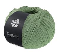 LANA GROSSA Tessera | Hochwertiges, schmales Baumwoll-Bändchengarn in matter-papierfeiner Optik | Handstrickgarn aus 100% Baumwolle | 50g Wolle zum Stricken & Häkeln | 115m Garn FB 2