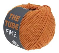 LANA GROSSA The Tube Fine | Dünnes, gefülltes Baumwollschlauchbändchen - ideal für Dekoartikel & Taschen | Handstrickgarn aus Baumwolle & Polyamid | 100g Wolle zum Stricken & Häkeln | 140m Garn FB106