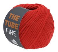 LANA GROSSA The Tube Fine | Dünnes, gefülltes Baumwollschlauchbändchen - ideal für Dekoartikel & Taschen | Handstrickgarn aus Baumwolle & Polyamid | 100g Wolle zum Stricken & Häkeln | 140m Garn