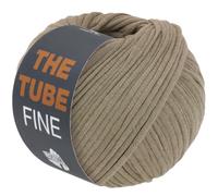 LANA GROSSA The Tube Fine | Dünnes, gefülltes Baumwollschlauchbändchen - ideal für Dekoartikel & Taschen | Handstrickgarn aus Baumwolle & Polyamid | 100g Wolle zum Stricken & Häkeln | 140m Garn FB113