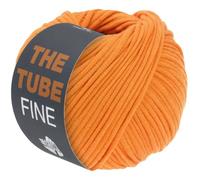 LANA GROSSA The Tube Fine | Dünnes, gefülltes Baumwollschlauchbändchen - ideal für Dekoartikel & Taschen | Handstrickgarn aus Baumwolle & Polyamid | 100g Wolle zum Stricken & Häkeln | 140m Garn