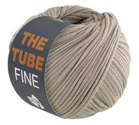 LANA GROSSA The Tube Fine | Dünnes, gefülltes Baumwollschlauchbändchen - ideal für Dekoartikel & Taschen | Handstrickgarn aus Baumwolle & Polyamid | 100g Wolle zum Stricken & Häkeln | 140m Garn FB126