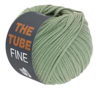 LANA GROSSA The Tube Fine | Dünnes, gefülltes Baumwollschlauchbändchen - ideal für Dekoartikel & Taschen | Handstrickgarn aus Baumwolle & Polyamid | 100g Wolle zum Stricken & Häkeln | 140m Garn FB111
