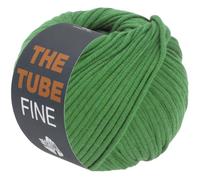 LANA GROSSA The Tube Fine | Dünnes, gefülltes Baumwollschlauchbändchen - ideal für Dekoartikel & Taschen | Handstrickgarn aus Baumwolle & Polyamid | 100g Wolle zum Stricken & Häkeln | 140m Garn FB119