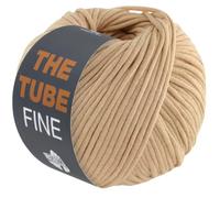 LANA GROSSA The Tube Fine | Dünnes, gefülltes Baumwollschlauchbändchen - ideal für Dekoartikel & Taschen | Handstrickgarn aus Baumwolle & Polyamid | 100g Wolle zum Stricken & Häkeln | 140m Garn