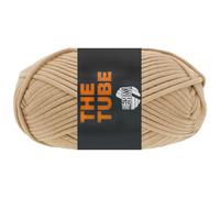 Lana Grossa THE TUBE 200 g weiches & gefülltes Schlauchgarn (Ø ca. 4-5 mm) ideal geeignet für Home-Accessoires und Taschen 114 m, Farbe:017 - Beige