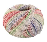 LANA GROSSA Torto | Baumwoll-Effektgarn mit doppeltem Farbeffekt, unregelmäßig mit glänzenden Faden | Handstrickgarn aus 90% Baumwolle & 10% Polyamid | 50g Wolle zum Stricken & Häkeln | 120m Garn FB8