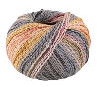 LANA GROSSA Torto | Baumwoll-Effektgarn mit doppeltem Farbeffekt, unregelmäßig mit glänzenden Faden | Handstrickgarn aus 90% Baumwolle & 10% Polyamid | 50g Wolle zum Stricken & Häkeln | 120m Garn FB10