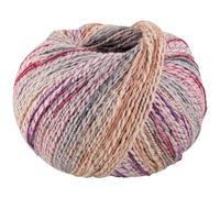 LANA GROSSA Torto | Baumwoll-Effektgarn mit doppeltem Farbeffekt, unregelmäßig mit glänzenden Faden | Handstrickgarn aus 90% Baumwolle & 10% Polyamid | 50g Wolle zum Stricken & Häkeln | 120m Garn FB11