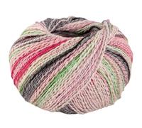 LANA GROSSA Torto | Baumwoll-Effektgarn mit doppeltem Farbeffekt, unregelmäßig mit glänzenden Faden | Handstrickgarn aus 90% Baumwolle & 10% Polyamid | 50g Wolle zum Stricken & Häkeln | 120m Garn FB7