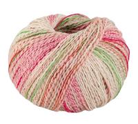 LANA GROSSA Torto | Baumwoll-Effektgarn mit doppeltem Farbeffekt, unregelmäßig mit glänzenden Faden | Handstrickgarn aus 90% Baumwolle & 10% Polyamid | 50g Wolle zum Stricken & Häkeln | 120m Garn FB5