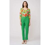 LANA Organic Leinenhose für Damen, Modell Zahra island green 44