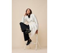 LANA Organic Longjacke aus Wollfilz, Modell Dunja natur L
