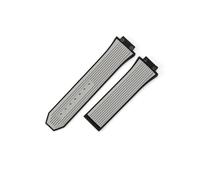 LANAPPTLTG Silikon-Uhrenarmband passend for Hublot Yuki Big Bang 441 Raised Mouth Convex Interface Armband Männlich 27x17mm Gummiarmband(Gray-No Buckle)