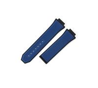 LANAPPTLTG Silikon-Uhrenarmband passend for Hublot Yuki Big Bang 441 Raised Mouth Convex Interface Armband Männlich 27x17mm Gummiarmband(Blue-No Buckle)