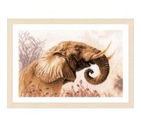 Lanarte Kreuzstich Stickpackung Animals Elefantenruf Zählmuster