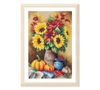 Lanarte Kreuzstich Stickpackung Home and Garden: Herbststillleben, Zählmuster, 26x39cm
