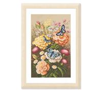 Lanarte Kreuzstich Stickpackung Home and Garden: Mystischer Schmetterlingsgarten, Zählmuster, 26x39cm