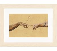 Lanarte Kreuzstich Stickpackungen Gezählter Kreuzstichbilder Set DIE SCHÖPFUNG Wanddekoration Handarbeit Set für Erwachsene 26 x 16 cm DIY Deko Bastelset Handwerker Kreative Geschenkset