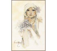 Lanarte Kreuzstich-Set SARA MOON - Gezähltes Kreuzstichbild 20 x 30 cm für Erwachsene
